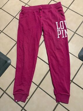 PINK Victoria's Secret FLAWED Fleece Jogger Pants - SEE PICS